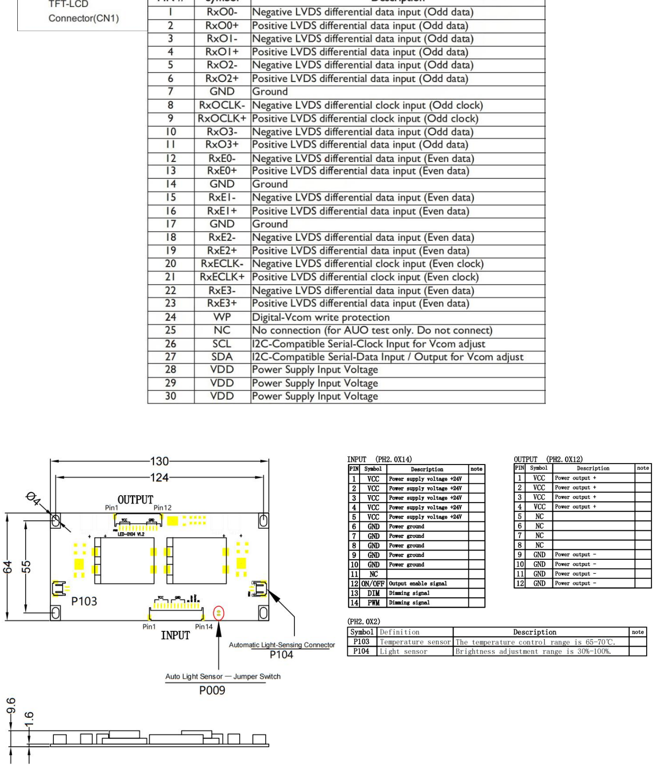YZ215MBH20-V2 original pins from model PDF