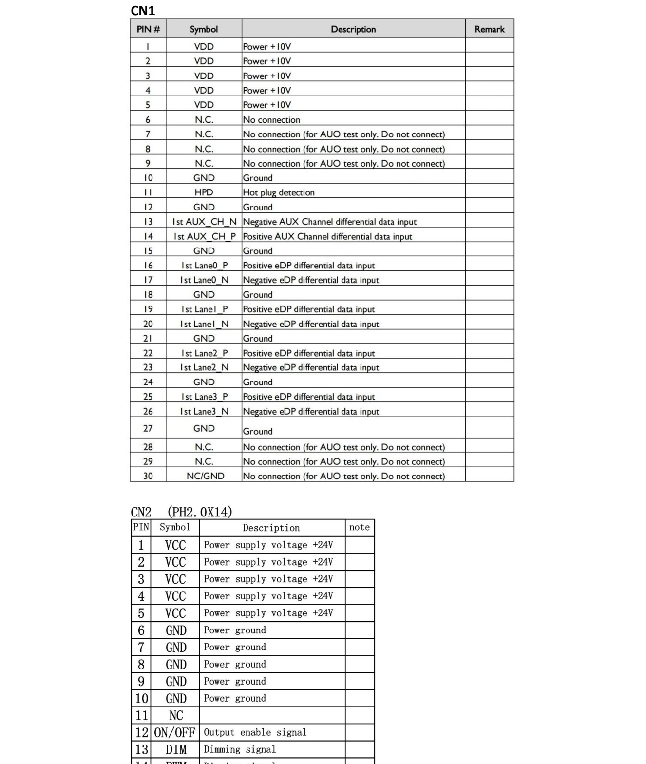 YZ270MCU10-V2 original pin definition, PDF p5