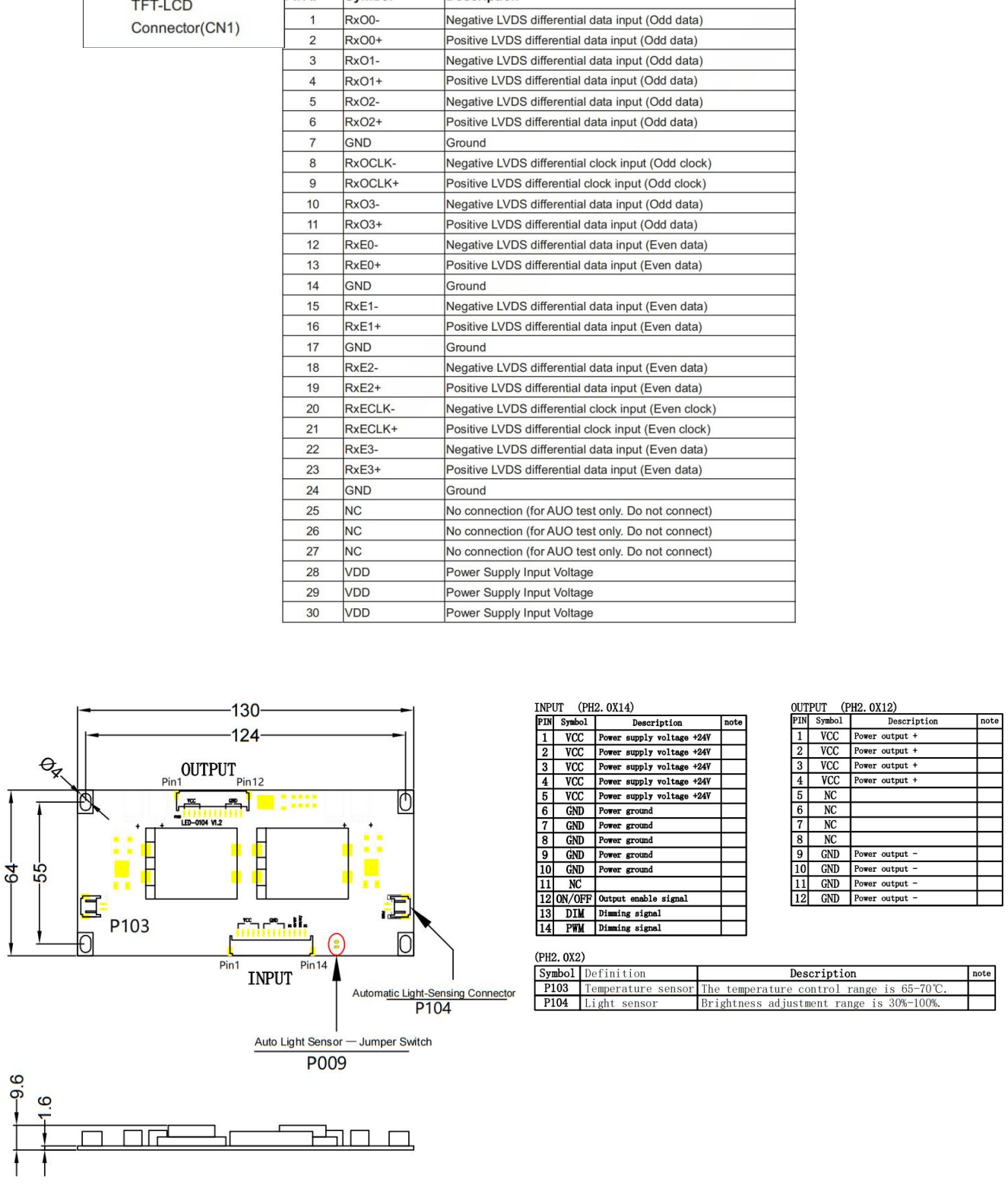 YZ215MBH10H-V2 original pin definition, PDF p5